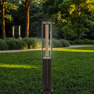 Lámpara de Jardín LED para Exteriores, Diseño Moderno, Gran Calidad, IP65, Tipo Bolardo, para Césped, Marca Senzhao - Product Image 1