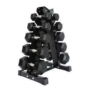 Vente en gros en usine Gym Steel 10KG Ensemble de poids hexagonaux multiples Jeu d'haltères hexagonales 5kg - Product Image 1