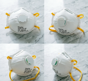 Einweg-Industriestaubmaske FFP2 Kohlefilter-Staubmaske <span class=keywords><strong>CE2834</strong></span> Mit Ventil für Bau, Malerei und Chemikalienschutz - Product Image 3