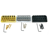 Custom 7 String Electric Guitar Fixed Non Tremolo Bridge for Electric Guitar Replacement Gold