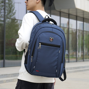 Men's <b>Backpack</b> <b>Large</b> <b>Capacity</b> 20-35L For Business Travel School Use Solid Color With Interior Zipper Pocket - Product Image 1