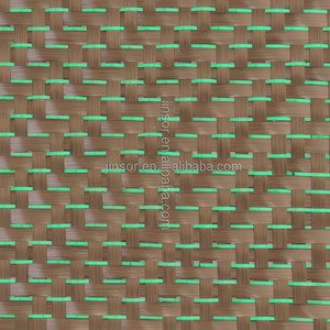 Tissu en fibre de carbone vert réfléchissant à paillettes, sergé - Product Image 1