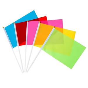 Drapeau miniature à main, couleur unie, personnalisé, pour événements sportifs, élections, etc. - Product Image 3