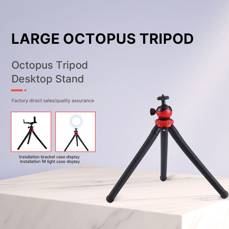 Hongdak Factory Directly Sell Mini Octopus 360 Degree Fluid Head Tripod Stabilizer Holder With Ball Head for SLR Cameras