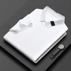 Wrinkle Free <b>Men's</b> <b>Polo</b> Shirt Easy Care Breathable Cotton Casual Crew <b>Neck</b> <b>Top</b> for Travel - Product Image 1