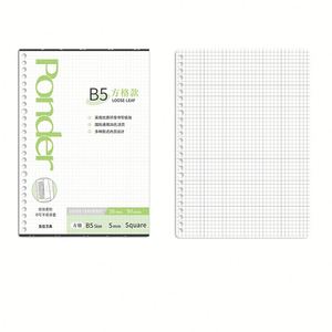 Papel de Recambio para Cuadernos de Espiral, Hojas Sueltas A4 A5 B5 de 70 g/m², 50 Hojas, Impresión Personalizada al por Mayor - Product Image 1