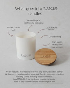 Bougie parfumée Lanjo en stock dans des pots en verre transparent, plusieurs parfums disponibles, vente en gros transfrontalière exclusive - Product Image 5