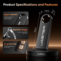 Flashdisk Mini USB 128mb 2.0 Custom Logo Gratis, Pen Drive Metal, Pendrive, Memori Flash USB, USB Stick Personal, Hadiah Natal