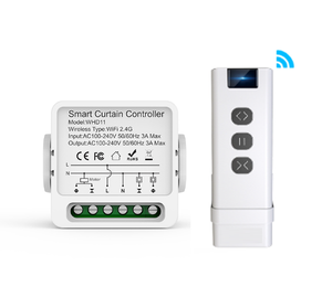 SIXWGH Tuya Wifi RF433 10A Módulo de Interruptor Inteligente para Persianas, Mini Controlador Oculto DIY para Cortinas y Persianas, Compatible con <span class=keywords><strong>Alexa</strong></span> y Google Home - Product Image 1