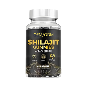 Suplementos Herbales OEM Personalizados, Suplementos Alimenticios Energéticos Inmunitarios del Himalaya, Gomitas de Resina de Shilajit con Aceite de Semilla Negra - Product Image 1