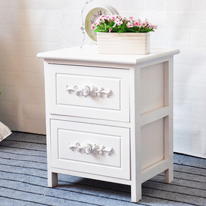 Chevets modernes en bois <span class=keywords><strong>Table</strong></span> de chevet pour chambre à coucher/ Chevet miniature avec 4 tiroirs - Product Image 6