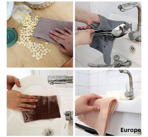 Essuie-tout de cuisine en coton tissé uni gaufré, séchage rapide, tampon à récurer, chiffons de nettoyage - Product Image 3