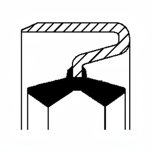 Anello di tenuta, snodo sterzo Adatto per IVECO 12015147B Guarnizione olio motore - Product Image 1