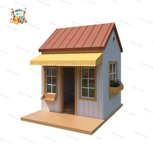 プレンドシティタウン木製プレイハウス販売車ロールプレイハウス屋内プレイエリア子供子供用ソフトキッズ屋内遊び場設備 - Product Image 3