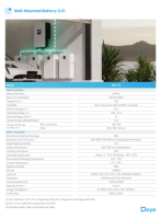 Système solaire Deye RW-F16 51,2V 300Ah 16KW, stockage d'énergie, batterie au lithium LiFePO4 de qualité A