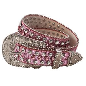 RTS Baby Girls Western Rhinestone Moda <span class=keywords><strong>31</strong></span> pulgadas de largo 3-8 años Colores Venta al por mayor Niños Cinturones - Product Image 1