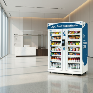 ตู้จำหน่ายสินค้าอัตโนมัติ GS Vending New-Tech Visual AI Smart สำหรับอาหารสด ขนม และเครื่องดื่ม รับชำระด้วยบัตร เหมาะสำหรับโรงเรียน โรงแรม พร้อมระบบทำความเย็น - Product Image 1