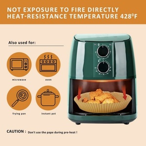 Prix d'usine Chine Vente en gros Papier sulfurisé en silicone de qualité alimentaire de haute qualité Papier sulfurisé pour friteuse à air Doublure en papier jetable - Product Image 4