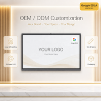Papan Tulis Interaktif Pintar 65/75/86/98 Inci Ultra HD 4K LED Panel Datar All-in-One Layar 48MP Kamera 8-Mic Android 16.0 Dual
