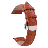 Bracelet de montre en cuir véritable Lionorm avec fermoir papillon 17mm 20mm 21mm 23mm 24mm
