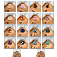Mini acétate écaille de tortue marbré Haarklammer petit 3.5CM fille pince à griffe de requin mignon doux Transparent pinces à cheveux pour les femmes
