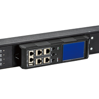 GWGJ NPDU C13-8-C19-8 PDU intelligent à commutation à chaud avec compteur, pour centre de données Zero U, 220V-380V 63A, avec gestion réseau puissante et prises IEC C13 C19