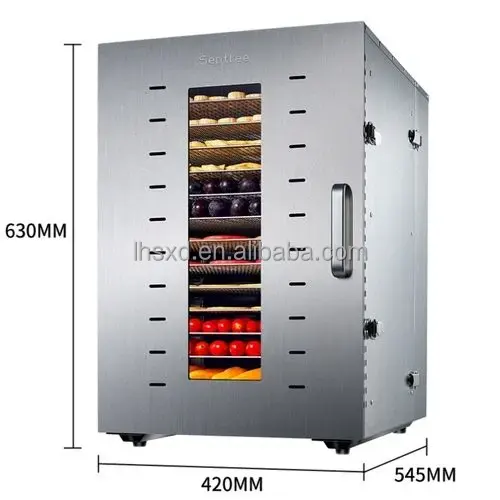 16/24 Layer Large Capacity Food Dryer Vegetable and Fruit Dried Meat Herb Seafood Dried Fruit Machine