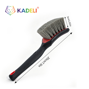 Cepillo para Llantas de <span class=keywords><strong>Coche</strong></span> KADELI, Cepillo de Limpieza de Neumáticos con Cerdas Suaves Grises para Detallado de Automóviles - Product Image 2