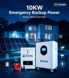 Ensemble complet de système d'énergie solaire US ESSLUCKY avec batteries lithium-ion 10KW 10000W 8KW 15KW 20KW hors réseau pour usage domestique - Product Image 4