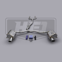 Système d'échappement Catback pour Mercedes Benz E450 V6 3.0T 2016-2023, finition polie miroir, échappement de performance Catback