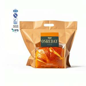 Bolsa de plástico con cierre de cremallera, personalizada, 450g, Pan grande, pollo caliente, bolsas de pan en rodajas con asa, embalaje resellable - Product Image 4