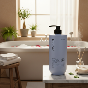 ELLAD NATURAL BODY WASH 1,000 ml-Fabriqué en Corée Musc blanc Extrait de gelée royale Extrait de graine de baobab Plante - Product Image 3