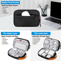 Vente en gros d'accessoires électroniques multifonctions en nylon étui organisateur sac pochette de rangement de câble de voyage pour disque dur et banque d'alimentation