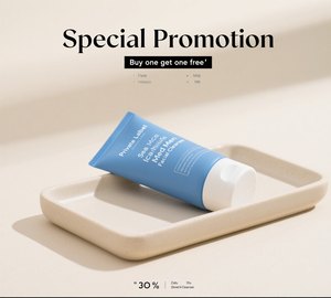 Limpiador <span class=keywords><strong>Facial</strong></span> en Crema Orgánico de Marca Propia, con Barro Marino y Aceite de Hielo, Eliminador de Acné y Puntos Negros para Hombres, Limpiador <span class=keywords><strong>Facial</strong></span> Iluminador - Product Image 2