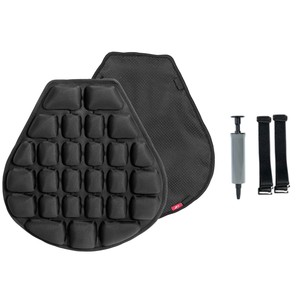 Housse de siège de moto KS, coussin gonflable absorbant les chocs pour scooter électrique et vélo, avec pompe et sangles - Product Image 1