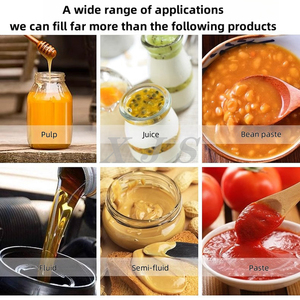 Fabrik <span class=keywords><strong>preis</strong></span> Sauce Öl Tomatenmark Paste Honig füll maschine mit beheiztem Trichter mischer Kleine pneumatische Füllung <span class=keywords><strong>Ma</strong></span> - Product Image 6