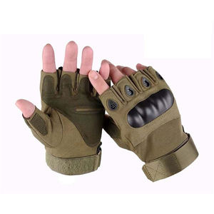 Moda yarım parmak kaymaz taktik eldiven koruyucu donanım açık spor Fitness motosiklet egzersiz - Product Image 3
