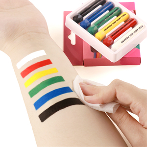 GP Juego de crayones de cera y barras de arte facial y corporal de 6 colores, no tóxicos, sedosos y borrables, lavables para niños - Product Image 5