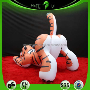 Hongyi Tùy Chỉnh <span class=keywords><strong>Inflatable</strong></span> Cam Hổ Đáng Yêu Lạm Phát Pooltoy Búp Bê Cho Người Lớn - Product Image 4