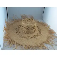 성인 중산모 모자 클래식 사용자 정의 디자인 숙녀 일반 태양 보호 Sombreros 파라 Hombre 손 뜨개질 라피아 밀짚