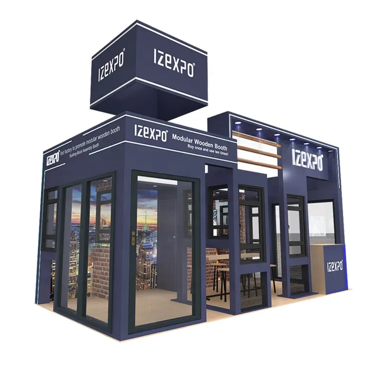 IZEXPO 30MINS QUICK BUILD Wood booth Exhibition stand 3x6 6x9 Exhibition Booth