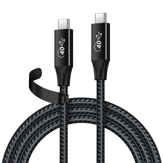 1m 2m 3m Thunderbolt 4 40gbps Usb c Cable Braided 8K 60HZ 100W Charging Compatible with USB4.0 Cable