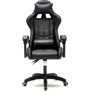 Chaise de <span class=keywords><strong>bureau</strong></span> luxueuse et élégante pour la maison, confortable, rembourrée en similicuir, chaise de jeu avec surpiqûres épaisses - Product Image 3