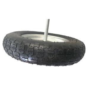 13 Inch Pneumatic Rubber <strong>Tire</strong> with Aluminium Steel Rim Axle Adjustable Sleeve Length 350-8 for <strong>Wheelbarrow</strong> New - Product Image 6