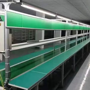 अन्य प्रसंस्करण लाइन के लिए एंटी-स्टैटिक सुविधा स्वचालित उत्पादन लाइन स्क्रू कन्वेयर के साथ असेंबली लाइन वर्कबेंच - Product Image 4