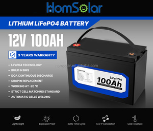 แบตเตอรี่ LiFePO4 100Ah 12V พร้อมใบรับรอง CE แบตเตอรี่ลิเธียมสำหรับเรือยอชท์ RV - Product Image 2
