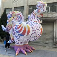 Modèle de poulet gonflable de coq gonflable de publicité de qualité supérieure