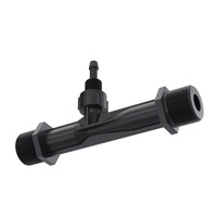Mini Inyector Venturi HH-F20, Material PVDF, Tubo Venturi, Medidor Venturi
