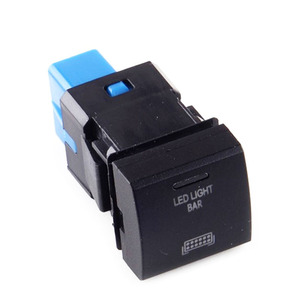 Interruptor de botón de encendido/apagado de <span class=keywords><strong>12V</strong></span>, 3A, barra de luz LED, interruptor de salpicadero impermeable para Toyota Landcruiser Prado RAV4 Camry - Product Image 1