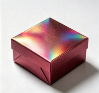 Poudre de pigment à effet spécial GUANZUN pour revêtement, emballage de luxe, impression, rouge, aluminium holographique